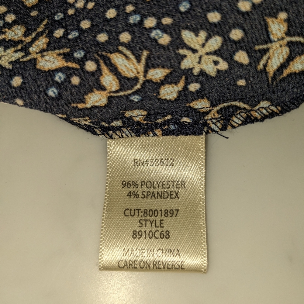 Max Studio Navy Floral Maxi Dress - Picture 8 of 13